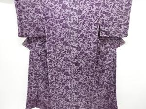 大正ロマン　花鳥更紗模様織り出し着物